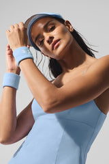 Glow Wristband (2-Pack) - Seashell Blue/White