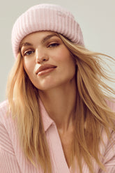 Courchevel Cashmere Beanie - Frosted Pink