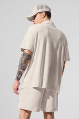 Coastal Terry Button Up - Bone