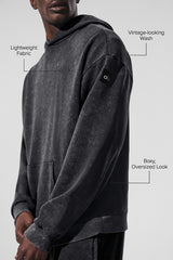 Chill Vintage Wash Hoodie - Black Wash
