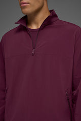 Light Weight Takeaway Track Pullover - Burgundy