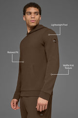 Waffle Lounge Hoodie - Espresso