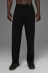 Scholar Straight Leg Sweatpant - Black