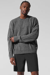 Unisex Wool鑱紺ashmere New Class Crewneck Sweater - Platinum Grey