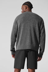 Unisex Wool鑱紺ashmere New Class Crewneck Sweater - Platinum Grey