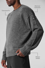 Unisex Wool鑱紺ashmere New Class Crewneck Sweater - Platinum Grey