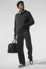 Wool鑱紺ashmere New Class Hoodie - Black