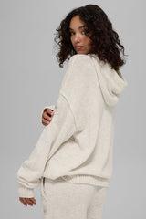 Wool鑱紺ashmere New Class Hoodie - Bone Heather