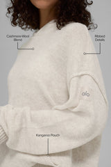 Wool鑱紺ashmere New Class Hoodie - Bone Heather