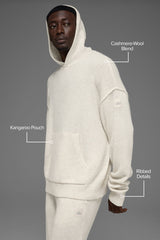 Wool鑱紺ashmere New Class Hoodie - Bone Heather