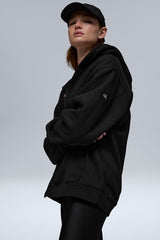 Renown Heavy Weight Full Zip Hoodie - Black