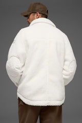 Sherpa Edge Shacket - Ivory