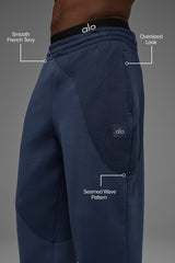Make Waves Sweatpant - Navy Tonal