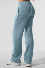 Wool Cashmere New Class Sweatpant - Celestial Blue Granite Heather