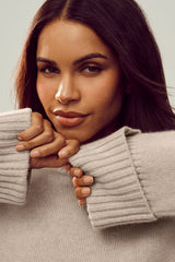 Cashmere Embrace Pullover - Oat Heather