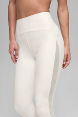 Airlift High-Waist Mesh Infatuation Legging - Ivory