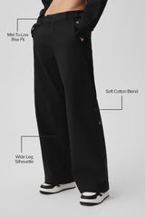 High Road Straight Leg Pant - Black