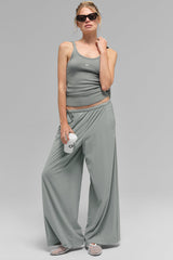 Breezy Wide Leg Pant (Regular) - Lunar Grey