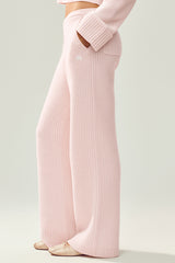 Cashmere High-Waist Northstar Straight Leg Pant - Frosted Pink