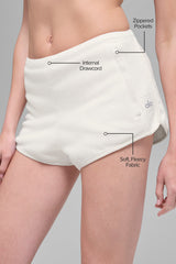 Polar Fleece Retreat Short - Ivory