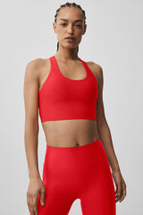 Airlift Super Sleek Bra Tank - Bright Red