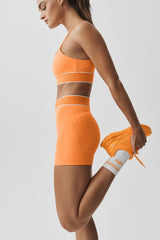 Unisex Half-Crew Throwback Sock - White/Satsuma Breeze