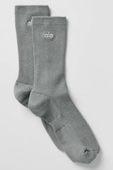 Unisex Half-Crew Understated Sock - Lunar Grey