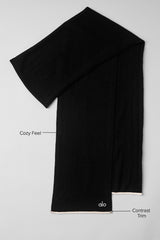 Cashmere Light Frosted Scarf - Black/Ivory