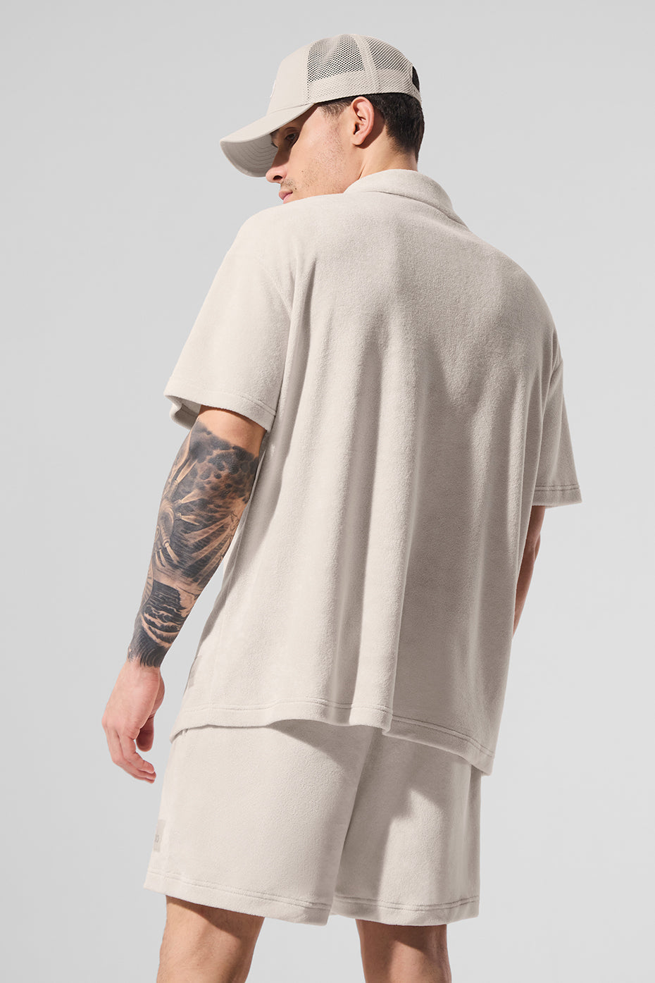 Coastal Terry Button Up - Bone
