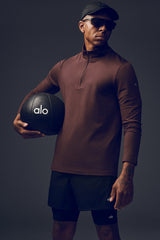 Conquer 1/4 Zip Reform Long Sleeve - Brownstone