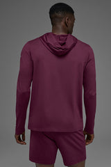 Conquer Reform Long Sleeve With Hood - Burgundy
