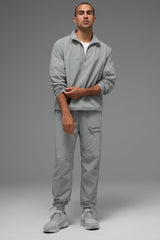 Light Weight Takeaway Track Pullover - Lunar Grey