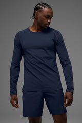 ALO Vapor Crewneck Long Sleeve - Navy