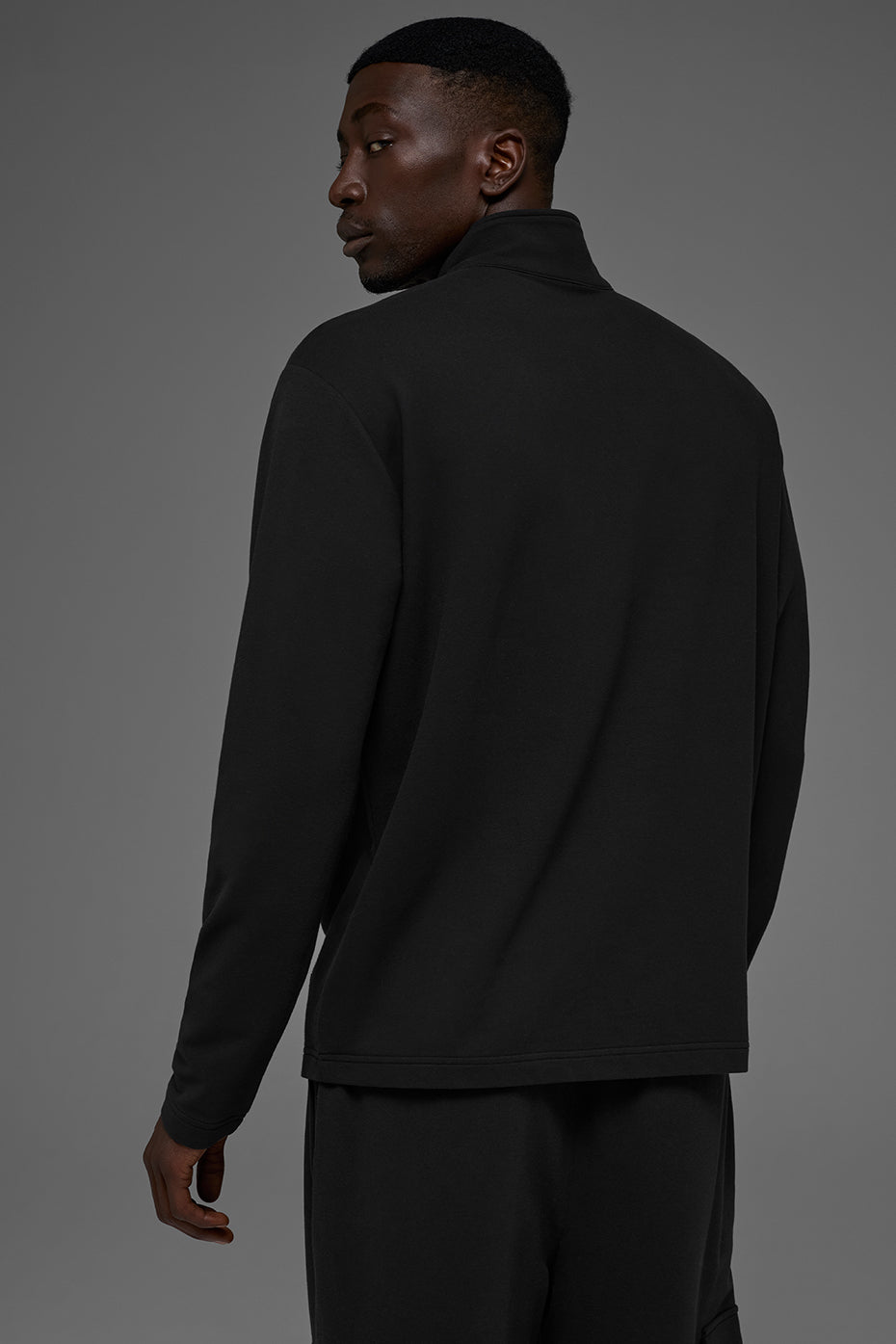 Double Take Long Sleeve 1/4 Zip - Black