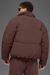 Stretch Woven Street Puffer - Brownstone