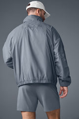 Latitude Light Weight 1/2 Zip Pullover Jacket - Steel Grey