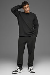 Waffle Lounge Jogger - Black