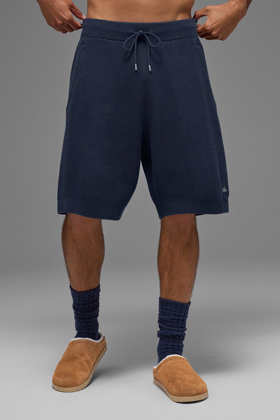 7" Sports Club Sweater Knit Short - Navy