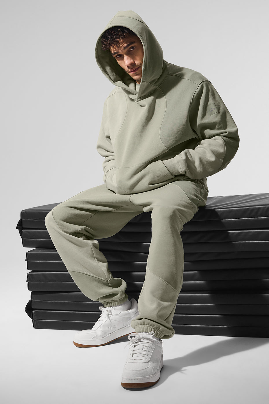 Make Waves Hoodie - Limestone Tonal