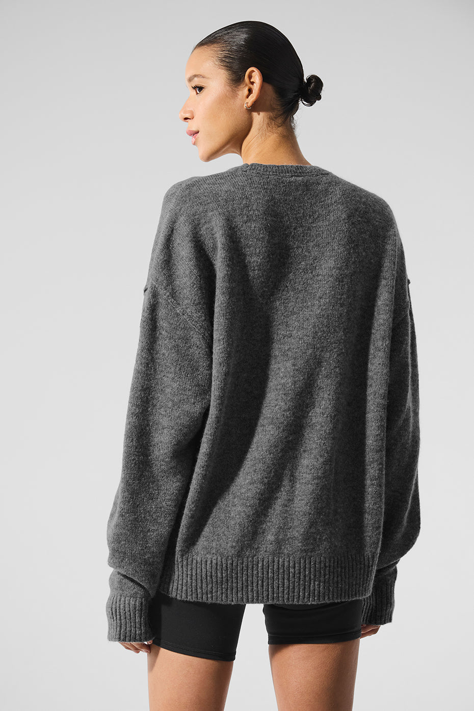 Unisex Wool鑱紺ashmere New Class Crewneck Sweater - Platinum Grey