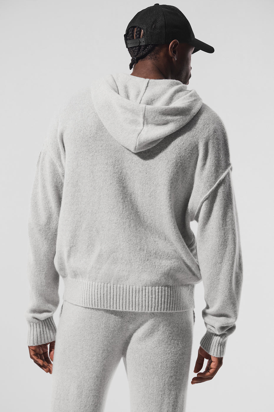 Wool鑱紺ashmere New Class Full Zip Hoodie - Pearl Grey Heather