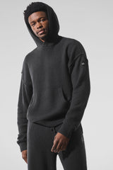 Wool鑱紺ashmere New Class Hoodie - Black