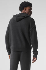 Wool鑱紺ashmere New Class Hoodie - Black