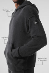 Wool鑱紺ashmere New Class Hoodie - Black