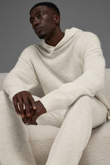 Wool鑱紺ashmere New Class Hoodie - Bone Heather