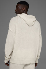 Wool鑱紺ashmere New Class Hoodie - Bone Heather
