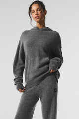 Wool鑱紺ashmere New Class Hoodie - Platinum Grey
