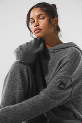 Wool鑱紺ashmere New Class Hoodie - Platinum Grey