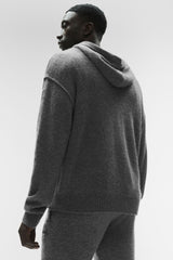 Wool鑱紺ashmere New Class Hoodie - Platinum Grey