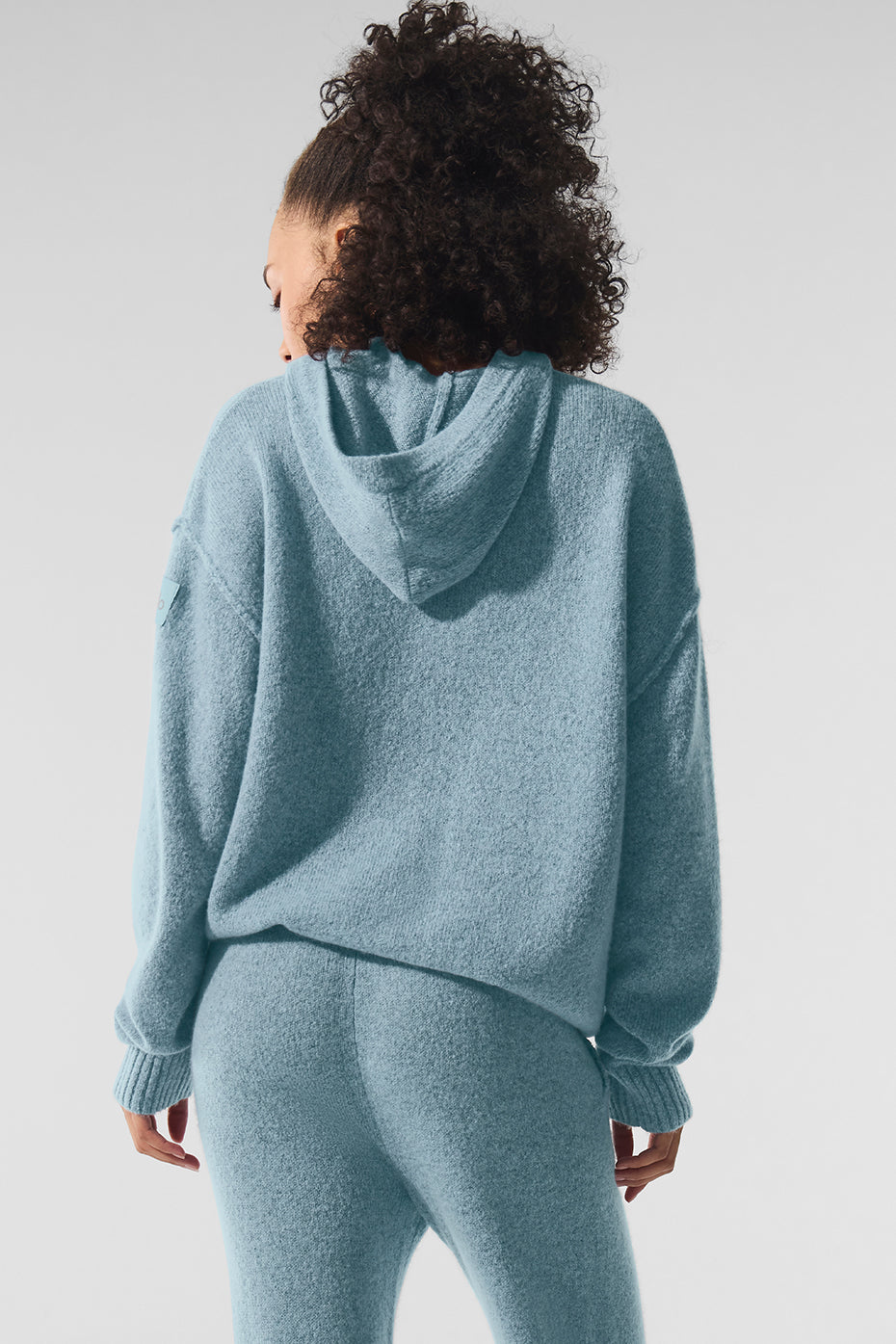 Wool鑱紺ashmere New Class Hoodie - Celestial Blue Granite Heather